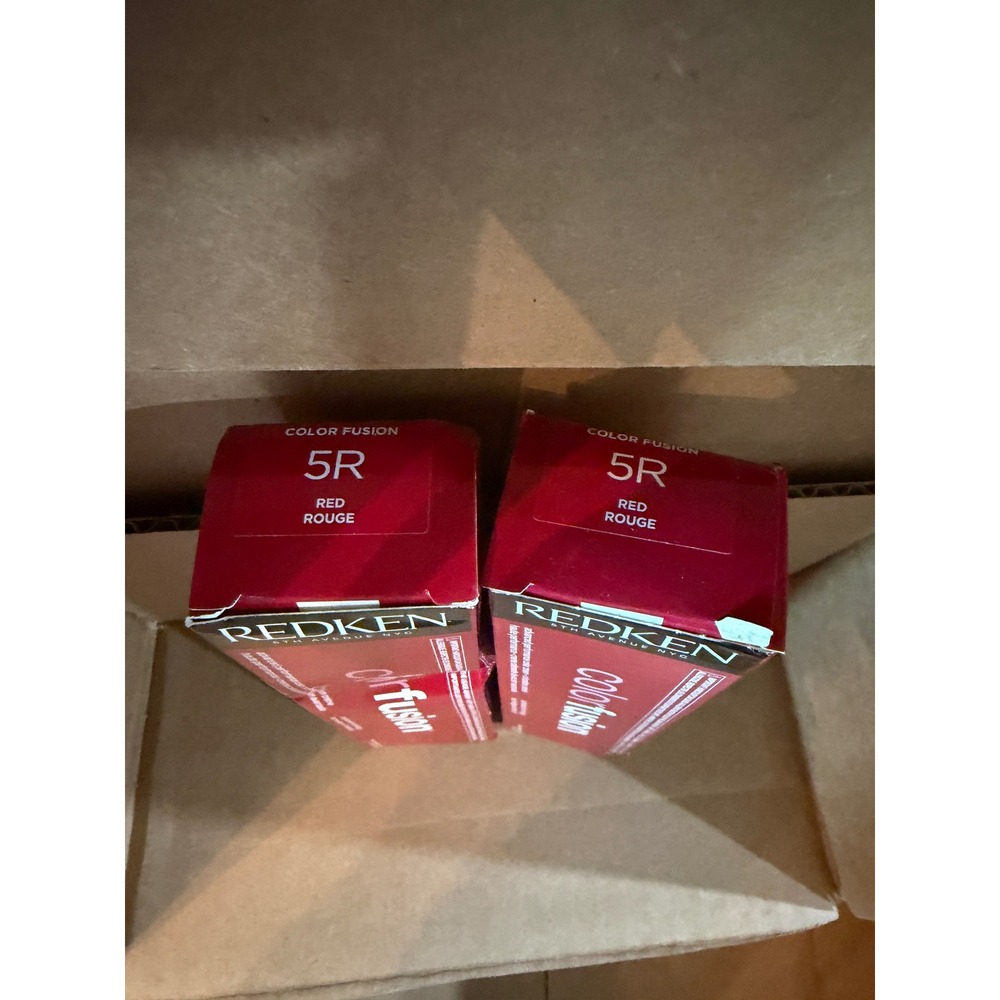 Redken Color Fusion Permanent Hair Color Cream 5R Red Rouge Lot of 2
